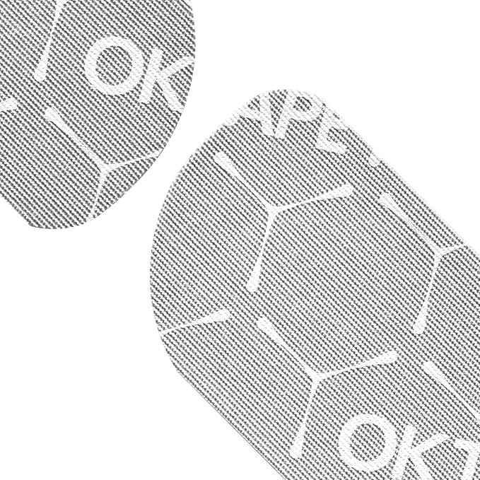 OK TAPE Synthetic Kinesiology Tape Precut Strips, Waterproof Kinesiology Athletic Tape for Muscle Support and Recovery, Reduce Muscle Discomfort K Tape, 2in×16.4ft Roll 20PCS | Gray