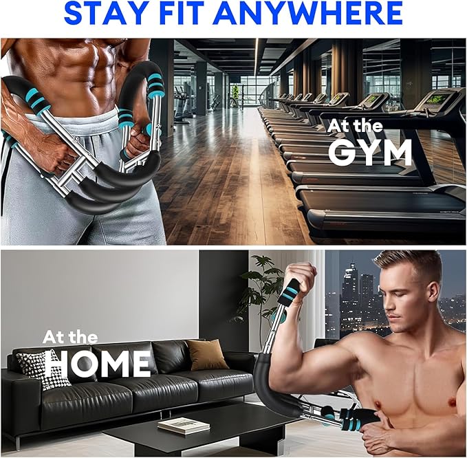 Twister Arm Trainer – Adjustable 170-265lb Resistance Chest Exerciser for Men, 2025 Upgraded Chest Bar for Full-Body Strength Training