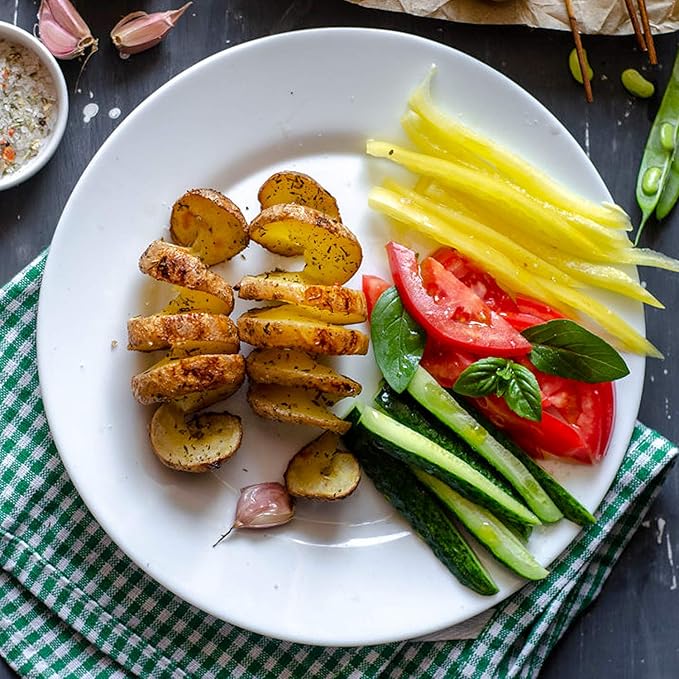 RioRand Manual Stainless Steel Twisted Potato Slicer Spiral Potato Cutter French Fry Graters Potato Tornado Twister