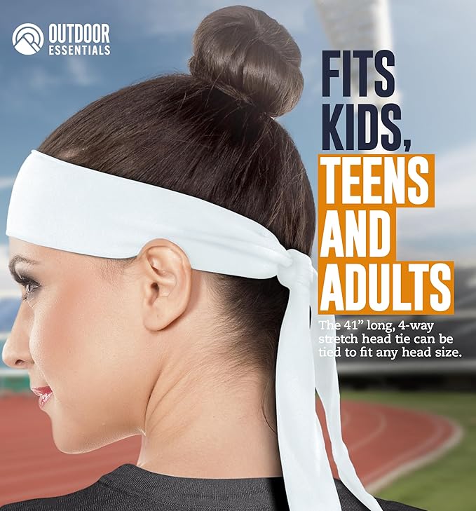 Tie Headband for Women & Men - Ninja Headbands, Head Tie for Running, Basketball, Football & Athletics,Cooling Headband