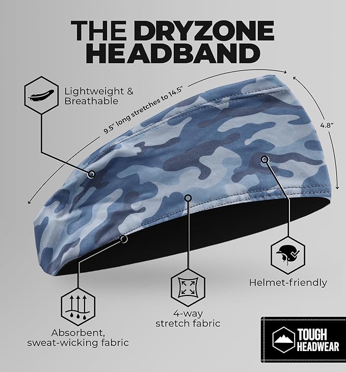 Mens Sweat Bands - Sport Headbands for Men - Workout Headbands for Women - Running Headband -Tennis Athletic Sweatband