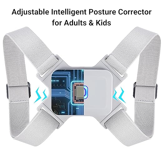 Adjustable Intelligent Posture Corrector for Adults & Kids – Smart Back Brace with Real-Time Vibration Reminder for Improved Spinal Alignment & Humpback Prevention