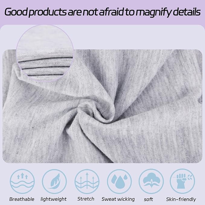 XTREND 6 Packs Wide Headbands for Women Fashion Headband Stretch Headband Boho Head Bands Hair Band Turban Workout Running Sport Hairband Accessories (Black, Dark Gray, Light Gray)