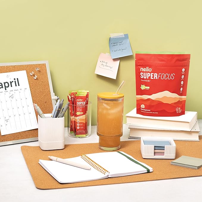 SuperFocus Mojito – Nootropic Focus Drink Mix, 20 On-The-Go Packets, Alpha GPC, Lion’s Mane, Rhodiola, Sugar-Free