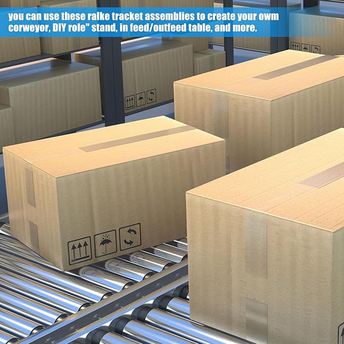 Therwen Boat Trailer Roller with Bracket Set Conveyor Rollers 1.5" Diameter Kayak Roller Metal Roller with Bracket for Transporting Raft Industrial Use