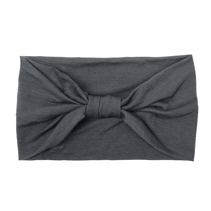 Wide Headbands for Women Black Stylish Head Wraps Boho Thick Hairbands Large African Sport Yoga Turban Headband Hair Accessories (Pack of 4)