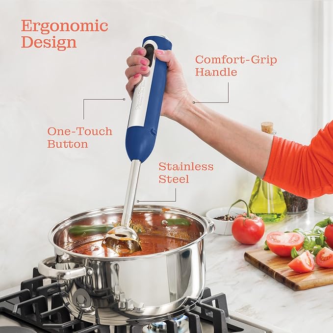 Multi-Use Immersion Blender Set, Hand Blender with Powerful Copper Motor 800W, High Speed, Turbo Mode, 3-in-1 Handheld Blender Stick Stainless Steel Blades, Whisk, Beaker, Measuring Marks, and Chopper