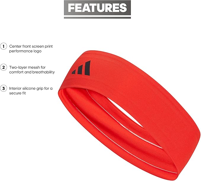 adidas Unisex-Adult Alphaskin Elastic Headband