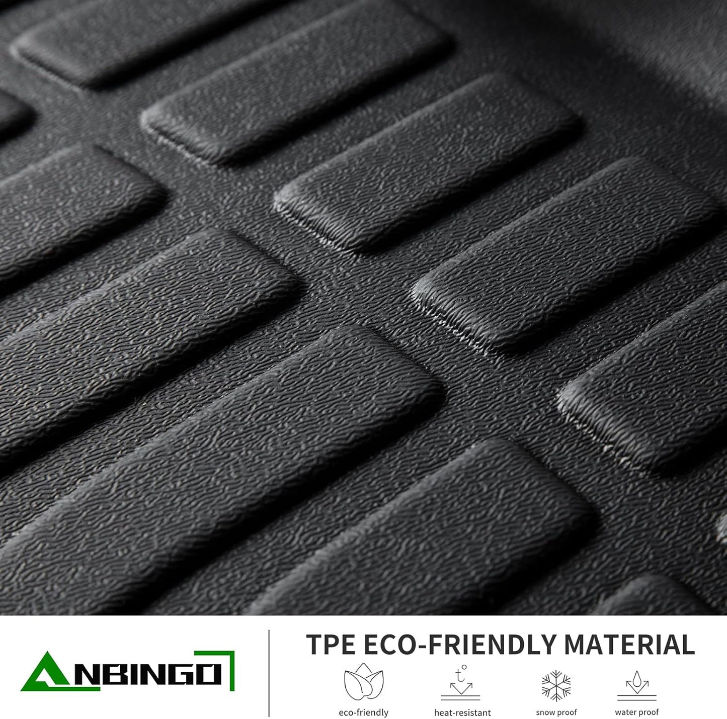 ANBINGO®Floor Mats Fit for Hyundai Tucson Hybrid (Only with Subwoofer) 2025-2022 Weather Car Mats Rug for Hyundai Tucson Hybrid TPE Trunk for Tucson Hybrid Rubber Liner for Tucson Hybrid Accessories