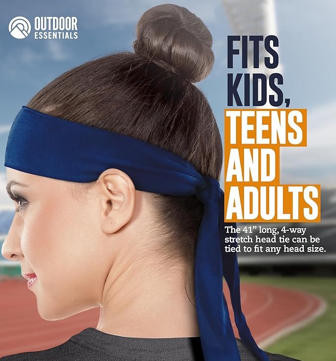 Tie Headband for Women & Men - Ninja Headbands, Head Tie for Running, Basketball, Football & Athletics,Cooling Headband