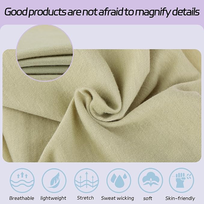 XTREND 6 Pcs Wide Headbands for Women Fashion Headband Stretch Headband Boho Head Bands Hair Band Turban Workout Sport Hairband Accessories (Black, White, Beige, Light Pink, Light Blue, Light Green)