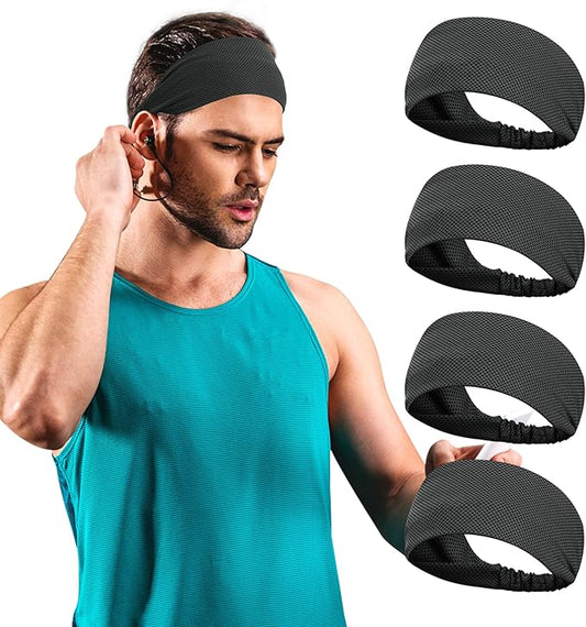 Sukeen Cooling Headband for Men Women, Instant Cooling Running Headband, Sweat Headbands for Workout, Sports Headbands for Yoga, Golf, Gym, Camping, Tennis, 20 inches