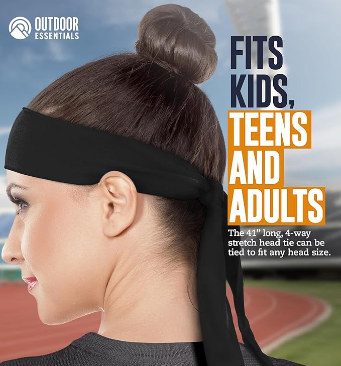 Tie Headband for Women & Men - Ninja Headbands, Head Tie for Running, Basketball, Football & Athletics,Cooling Headband