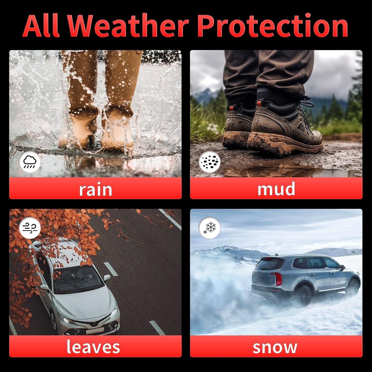 All Weather Floor Mats and Cargo Liners Set Fit for Mazda CX-30 2020-2024 2025 TPE Car Mats Waterproof Anti-Slip Rubber Trunk Liners CX-30 Accessories