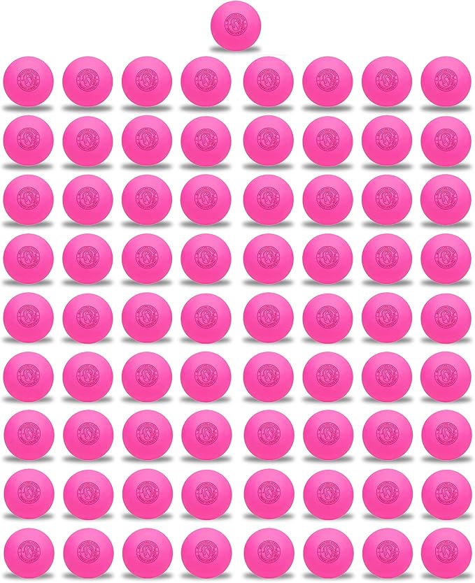 Signature Lacrosse Ball Set - Packs of 2, 4, 8, 12, and 120 - No Chemical Smell Massage Balls, Myofascial Release Tools, Back Roller, Muscle Knot Remover