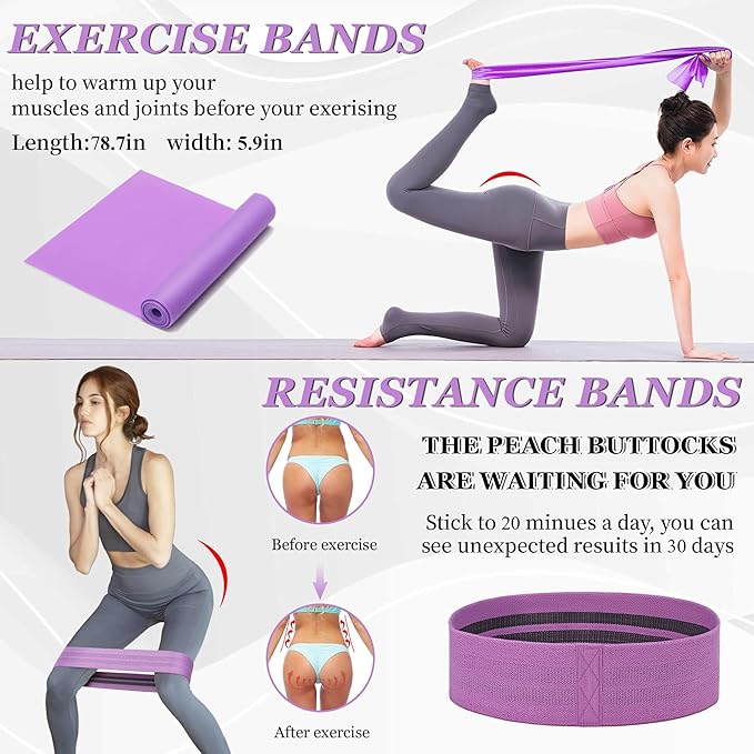 Yoga Wheel Set, Wheel Foam Roller with Back Cracker Roller for Pain Relief & Deep Tissue Massage and Stretching 500lbs Capacity, Trigger Point Therapy Massage Ball, Yoga Blocks 2 Pack with Strap