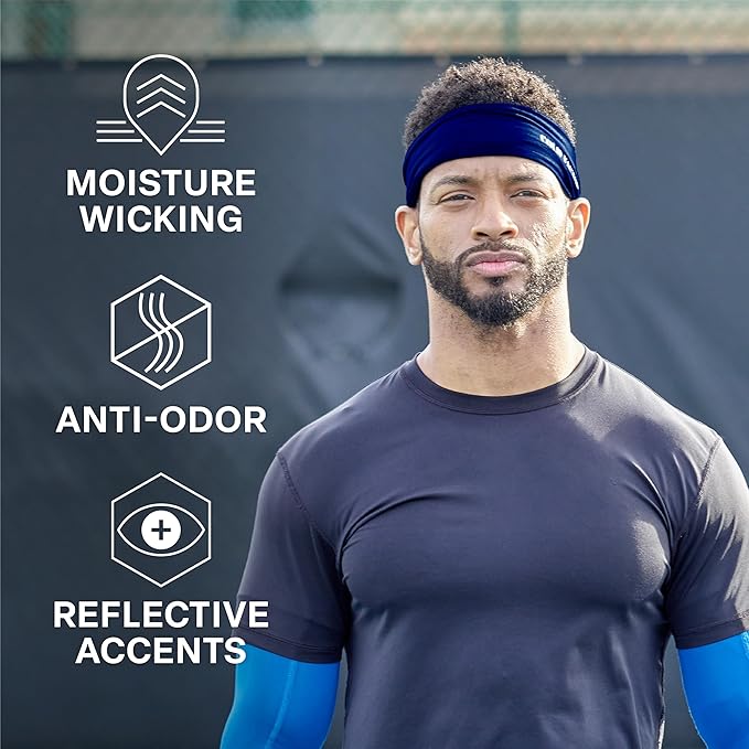 COLD FACTOR Instant Cooling Headband 3 Pack | Advanced Evaporative Comfort for Sports & Outdoor | UPF 50+ Protection | Long-Lasting Coolness | Ideal for Fitness, Hiking, Yoga, & Running