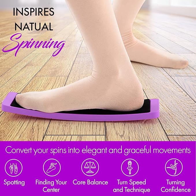 Zenmarkt Turning Boards for Dancers - Ballet Spin Boards for Dancers, Ice Skaters, Cheerleaders, and Gymnasts - Specially Designed to Improve Your Turns, Balance, and Stability - Home Dance Equipment