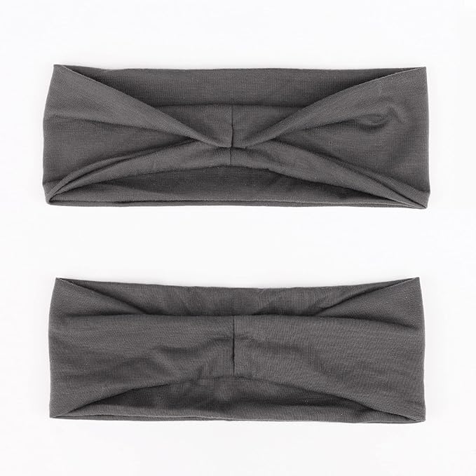 DRESHOW Yoga Sports Headbands for Women Elastic Non-Slip Headbands Workout Running Hair Bands 6 Pack