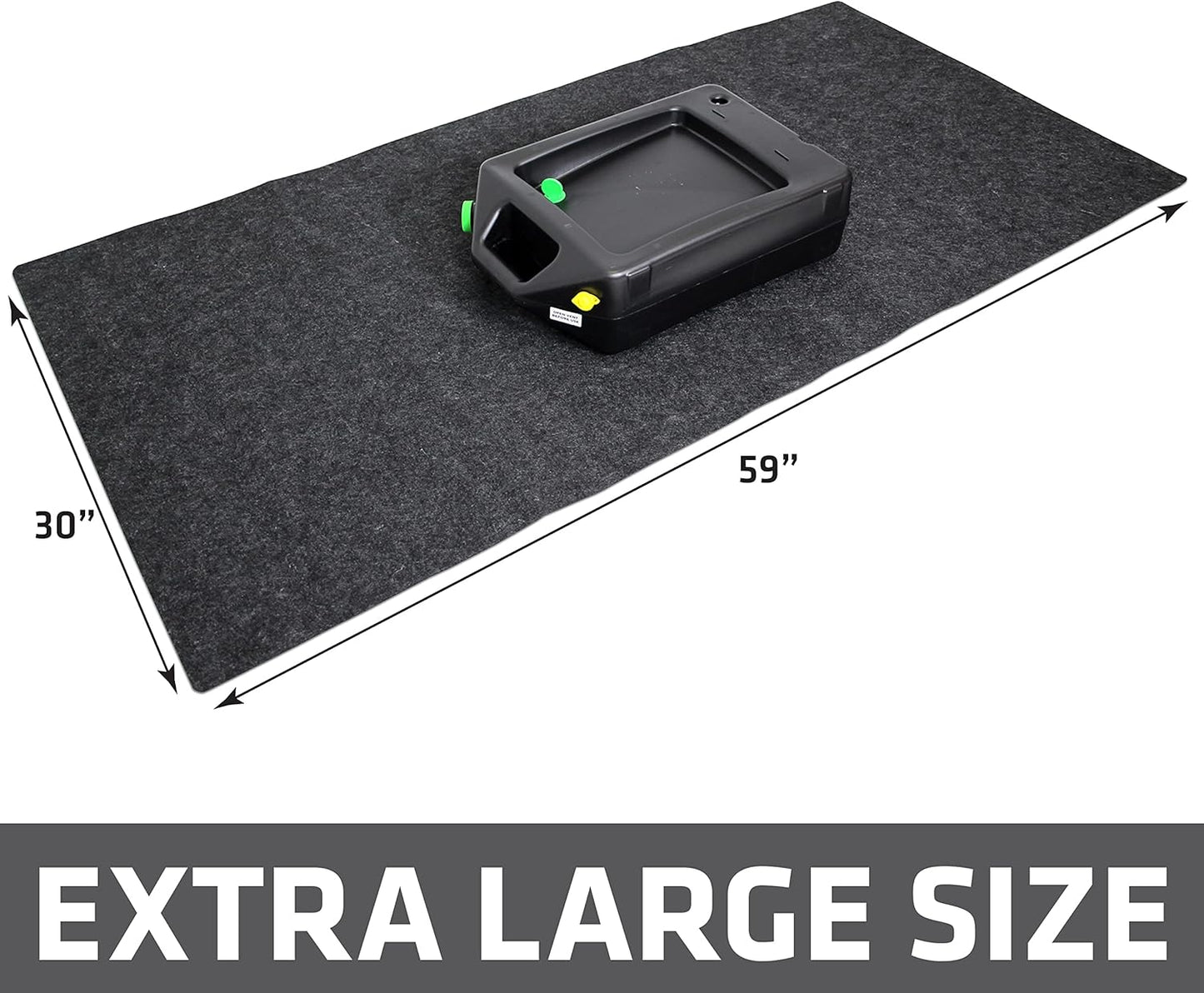 Armor All Premium Oil Spill Mat, Garage Floor Maintenance Mat (30" x 59") (6-Pack), Absorbent Oil Pad, Reusable, Washable, Durable, Waterproof Backing Contains Liquids, Protects Surface (USA Made)