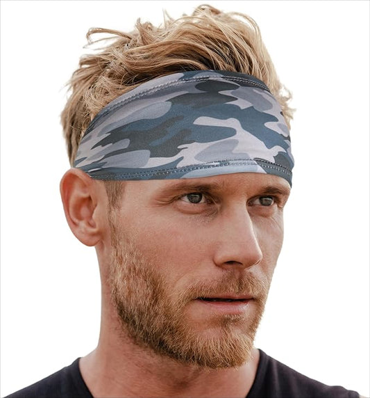 Mens Sweat Bands - Sport Headbands for Men - Workout Headbands for Women - Running Headband -Tennis Athletic Sweatband