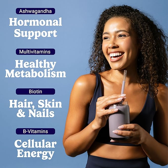 VitaHustle ONE Meal Replacement Shake - Plant Based Protein Powder by Kevin Hart - Vegan, Meal Replacement Powder with Superfoods, Vitamins, Adaptogens & Probiotics - Blueberry Cobbler Flavor, 15 Servings