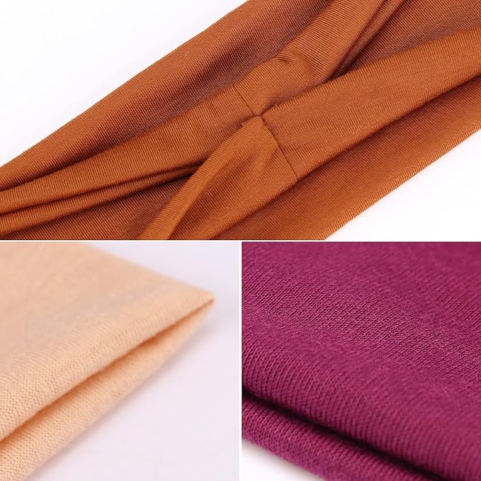 DRESHOW Yoga Running Headbands for Women Elastic Non-Slip Headbands Sports Workout Hair Bands 16 Pack