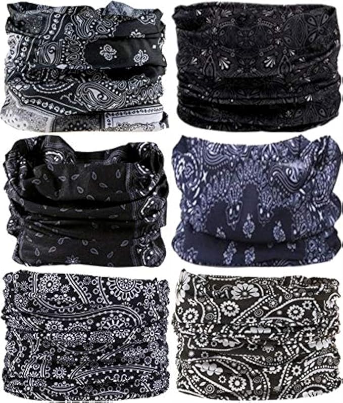Headband Neck Gaiter Head Wrap Headwear Face Mask Magic Scarf Bandana for Men and Women