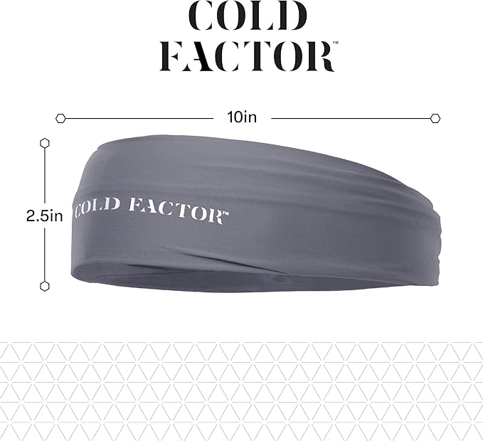 COLD FACTOR Instant Cooling Headband 3 Pack | Advanced Evaporative Comfort for Sports & Outdoor | UPF 50+ Protection | Long-Lasting Coolness | Ideal for Fitness, Hiking, Yoga, & Running