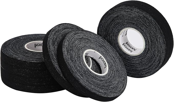 Bighorn Athletics Jiu Jitsu Finger Tape | Residue-Free Athletic Finger Tape for Sports & Injuries: Rock Climbing, Volleyball, Football, Basketball, Hands & Toes | 0.3-Inch x 45-feet, 8-Rolls, Black