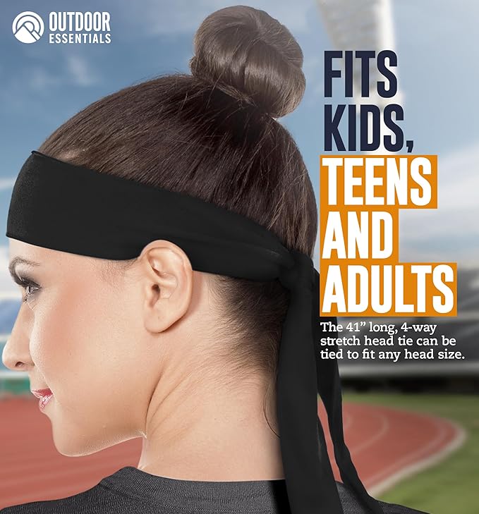 Tie Headband for Women & Men - Ninja Headbands, Head Tie for Running, Basketball, Football & Athletics,Cooling Headband