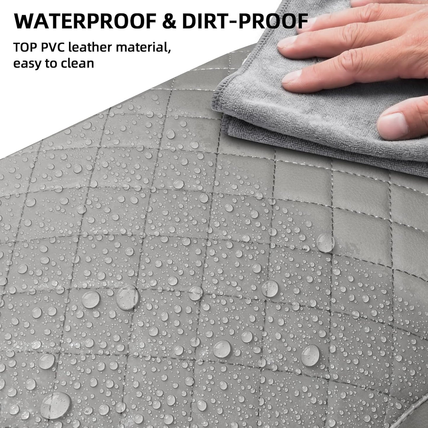 Center Console Cover Fit for 2009-2015 Pilot, Comfortable Armrest Cover Protector Customized Car Accessories, Well-Make PVC Leather Armrest lid Cover for 2009-2015 Pilot (Gray)