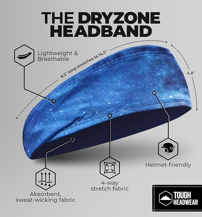 Mens Sweat Bands - Sport Headbands for Men - Workout Headbands for Women - Running Headband -Tennis Athletic Sweatband