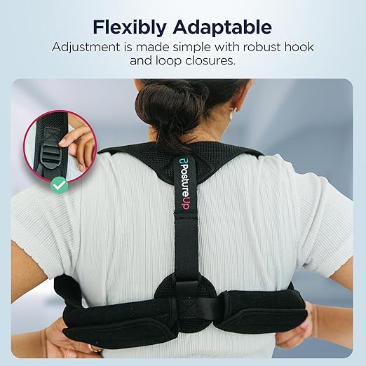Posture Corrector Back Support Brace for Women & Men, Fully Adjustable Clavicle Brace for Upper Back Pain Relief, Invisible Thoracic Breathable Upper Spine Support and Hunching- Washable