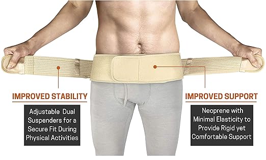 Sacroiliac Hip Belt for Women and Men That Alleviates Sciatic, Pelvic, Lower Back, Leg and Sacral Nerve Pain Caused by Si Joint Dysfunction| Trochanter Brace (Petite, Nude)