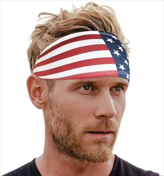 Mens Sweat Bands - Sport Headbands for Men - Workout Headbands for Women - Running Headband -Tennis Athletic Sweatband