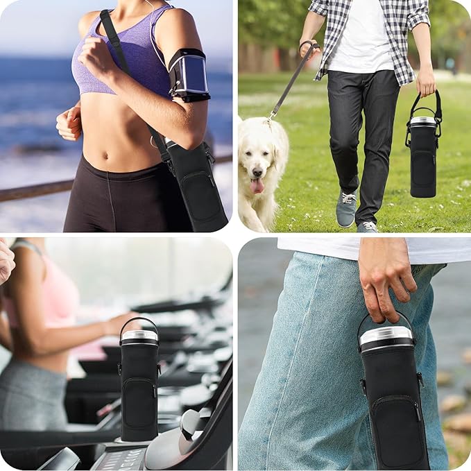Storage Bag for Ninja Portable Blender Dust Cover Sleeve with Adjustable Shoulder for Ninja BC151NV/BC51NV/BC151BK/BC151CR/BC151EM/ BC151PR/BC151WH/BC155PS Blast Portable Blender (Black)