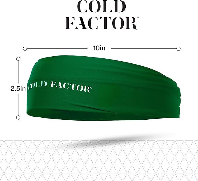 COLD FACTOR Instant Cooling Headband 3 Pack | Advanced Evaporative Comfort for Sports & Outdoor | UPF 50+ Protection | Long-Lasting Coolness | Ideal for Fitness, Hiking, Yoga, & Running