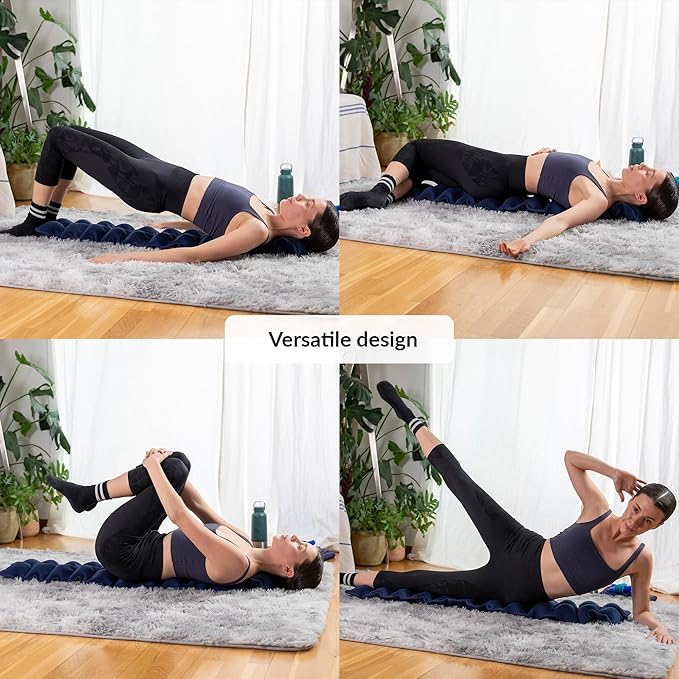 Spine Corrector for Back Decompression | 24 Very Firm Massage Balls for Deep Tissue Pressure | Spine Stretcher for Alignment & Posture | Decompression Back Stretcher | Body Alignment | Acupressure