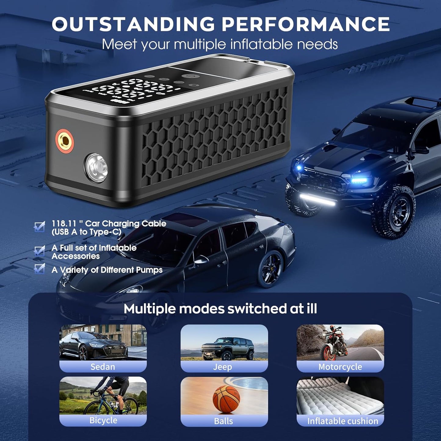 Tire Air Pump for Car