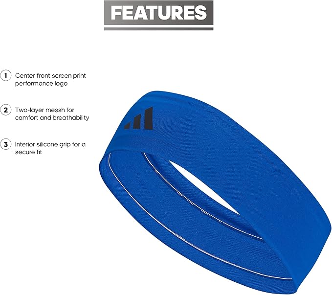 adidas Unisex-Adult Alphaskin Elastic Headband