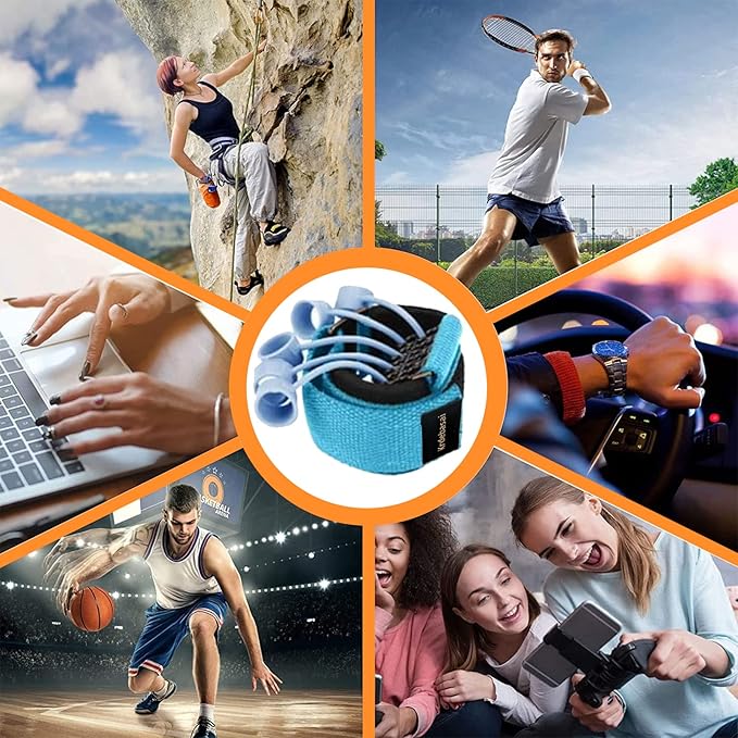 Finger Exerciser,4 Resistance Levels Finger Strengthener for Hand Therapy, Rock Climbing - Relieve Pain for Arthritis, Carpal Tunnel, Hand Strengthener and Finger Strengthener