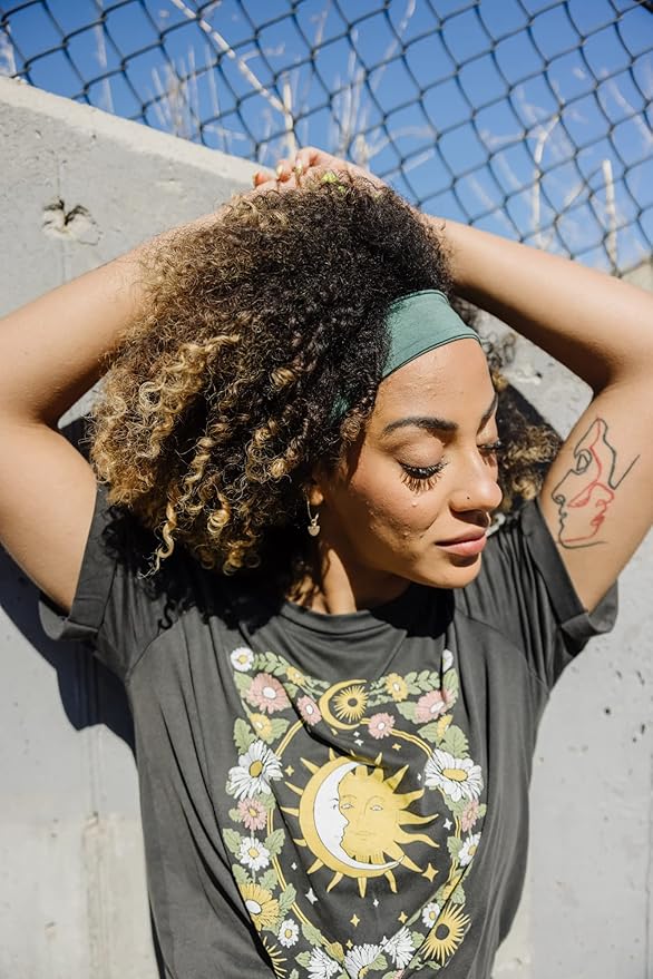 Maven Thread Women's 2" Wide Non Slip Sweat-Wicking Headband for Exercise and Yoga, 2-Pack