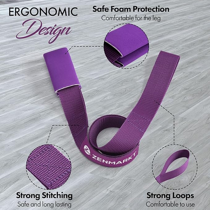 Stretching Strap for Cheer – Flexibility Stunt Strap for Cheerleaders – Durable Cheer Stretching Bands for Improved Flexibility, Range of Motion – Essential Cheer Accessories