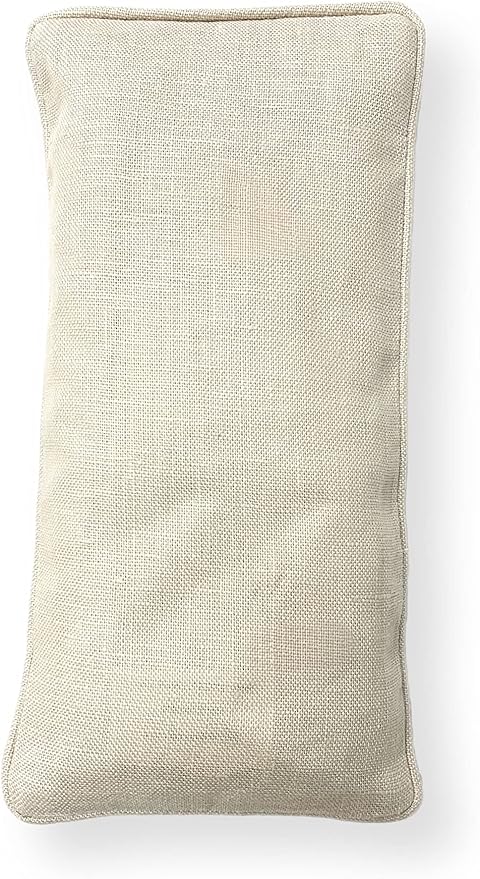 Organic Linen Eye Pillow - Lavender & Flaxseed for Relaxation, Yoga, Stress Relief - Microwavable Heating Pad & Cool Compress - Made in USA - Gifts for Meditation