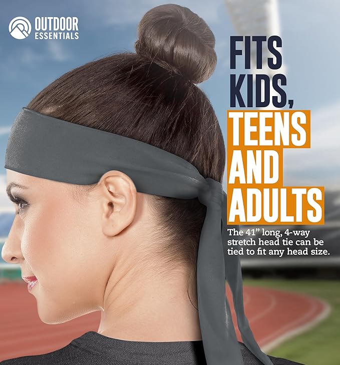 Tie Headband for Women & Men - Ninja Headbands, Head Tie for Running, Basketball, Football & Athletics,Cooling Headband