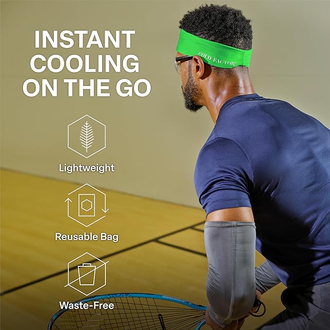 COLD FACTOR Instant Cooling Headband 3 Pack | Advanced Evaporative Comfort for Sports & Outdoor | UPF 50+ Protection | Long-Lasting Coolness | Ideal for Fitness, Hiking, Yoga, & Running