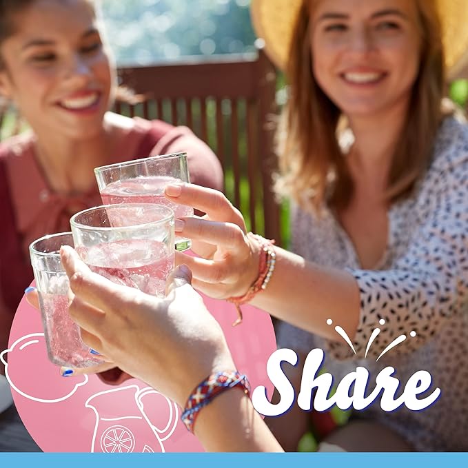 Crystal Light Sugar-Free Pink Lemonade Naturally Flavored Powdered Drink Mix 72 Count Pitcher Packets(Packaging may vary)