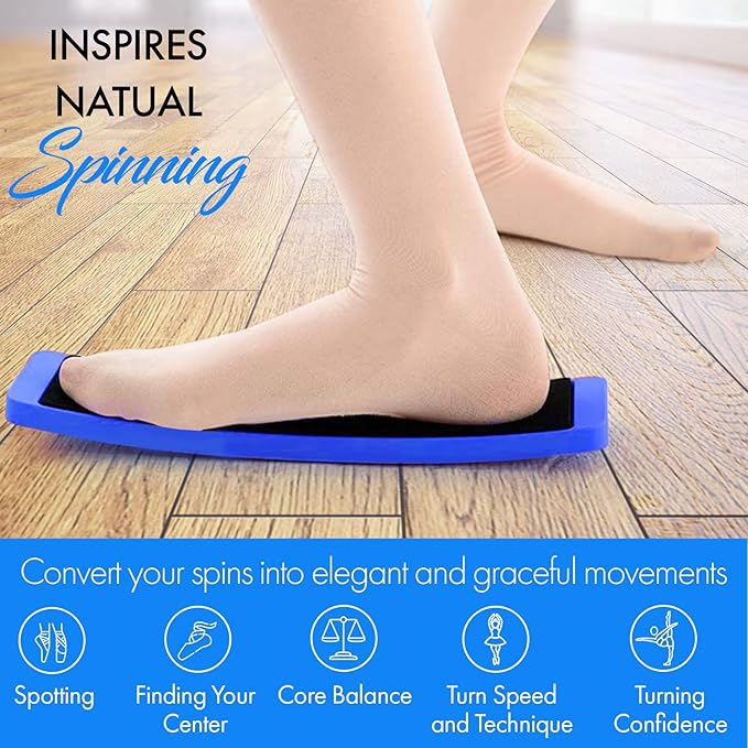 Zenmarkt Turning Boards for Dancers - Ballet Spin Boards for Dancers, Ice Skaters, Cheerleaders, and Gymnasts - Specially Designed to Improve Your Turns, Balance, and Stability - Home Dance Equipment