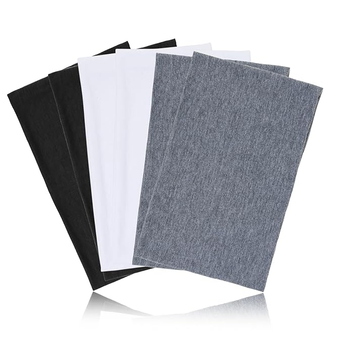 Wide Headbands for Women Non Slip Thick Large Head Bands for Women's Hair, Cloth Fabric Stretchy Hair Bands for Yoga Workout